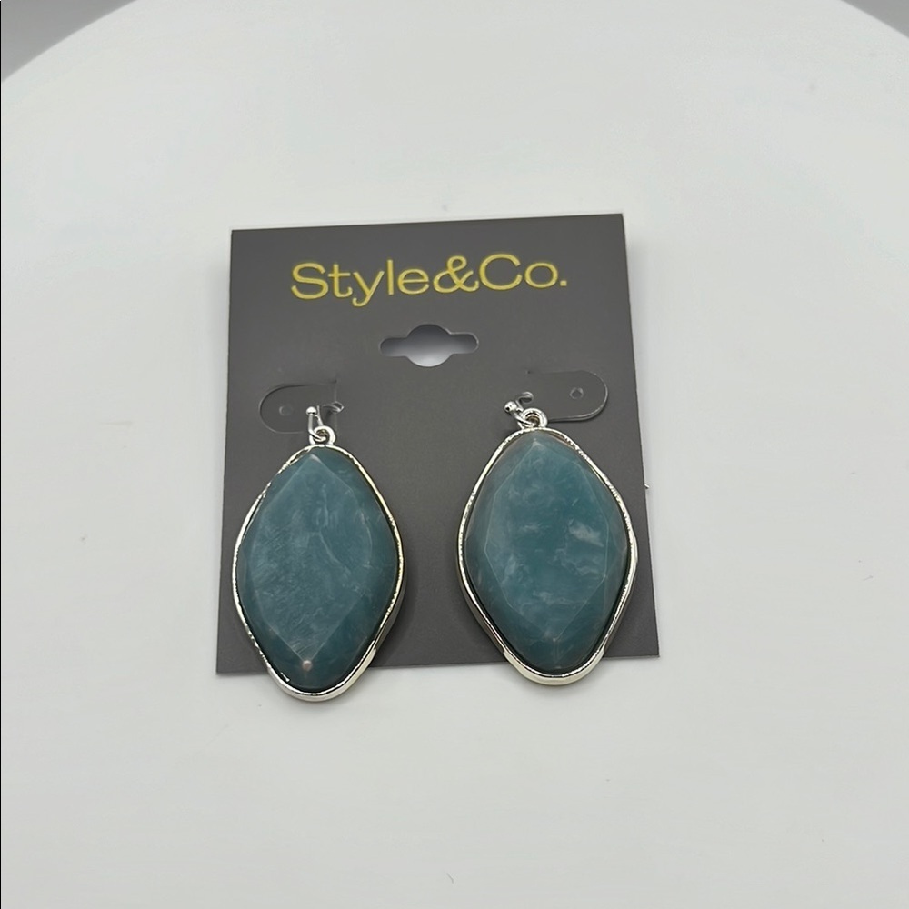 Style & Co. Blue Silver Earrings